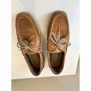 Sperry Top-Sider Men's Size 10 Boat Shoes Brown Leather